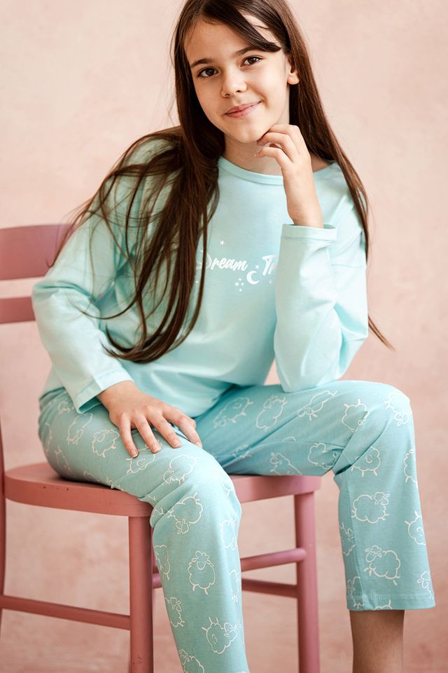 Яркая пижама для девочек 25W Abi