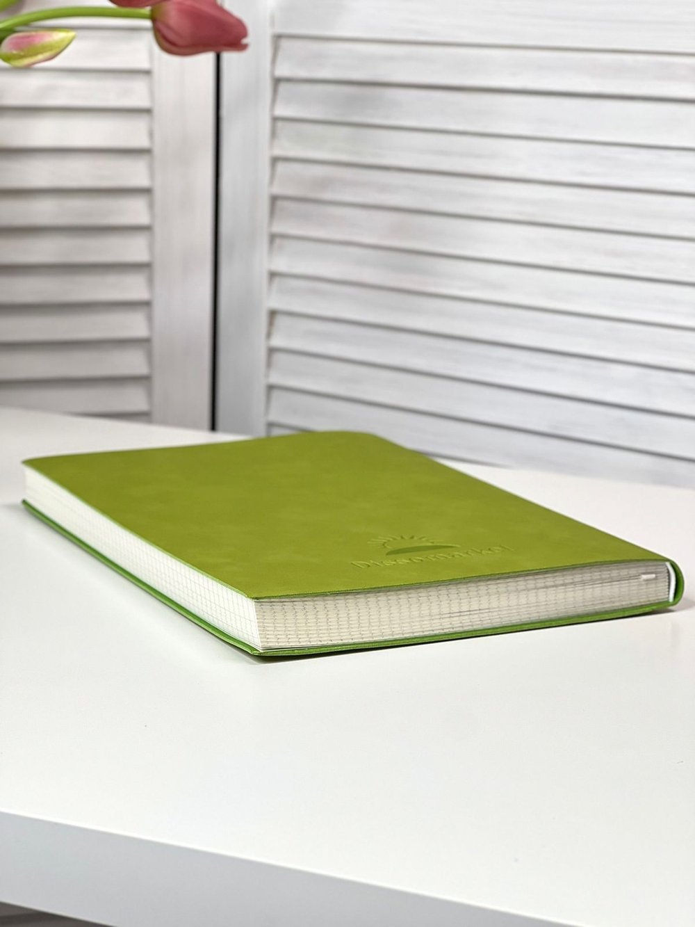 Блокнот А4 200л. (400страниц) в клетку без рамки Светло зеленый (К44-912КБР)