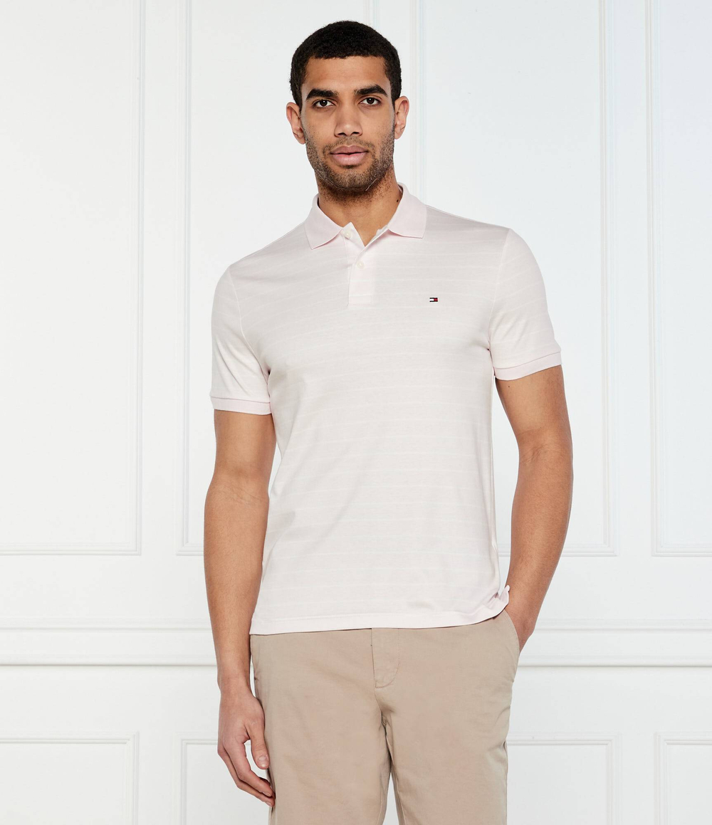 Поло Tommy Hilfiger - пудро-розовый(MW0MW39994)