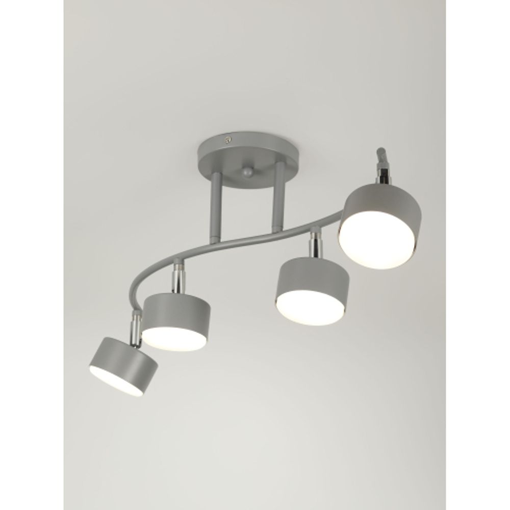 Светильник настенно-потолочный спот Rivoli   7077-704 4хGX53 15 Вт поворотный