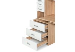 Стол компьютерный Джаз-17 правый 130х60х166,8 дуб сонома