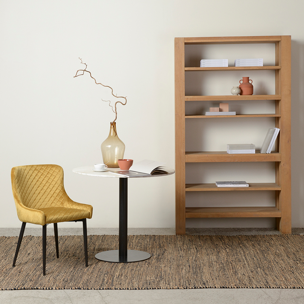 Стул Bergenson Bjorn Calvin велюр желтый