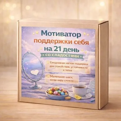 Фотография Календарь «Поддержки себя» со сладостями купить в магазине Афлора