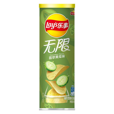 Картофельные чипсы Lay's Stax Cucumber со вкусом огурца, 90 г