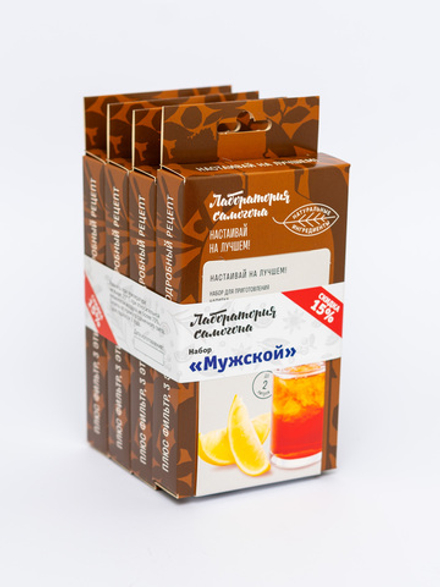 Лаборатория самогона, набор трав и специй Комплект наборов "Мужской", настойки
