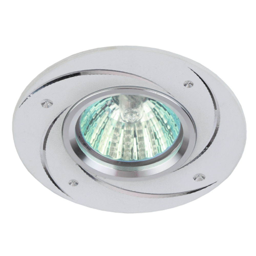 KL43 WH/1 Светильник ЭРА Светильник ЭРА литой алюминевый MR16,12V/220V, 50W белый | Алюминиевые встраиваемые светильники