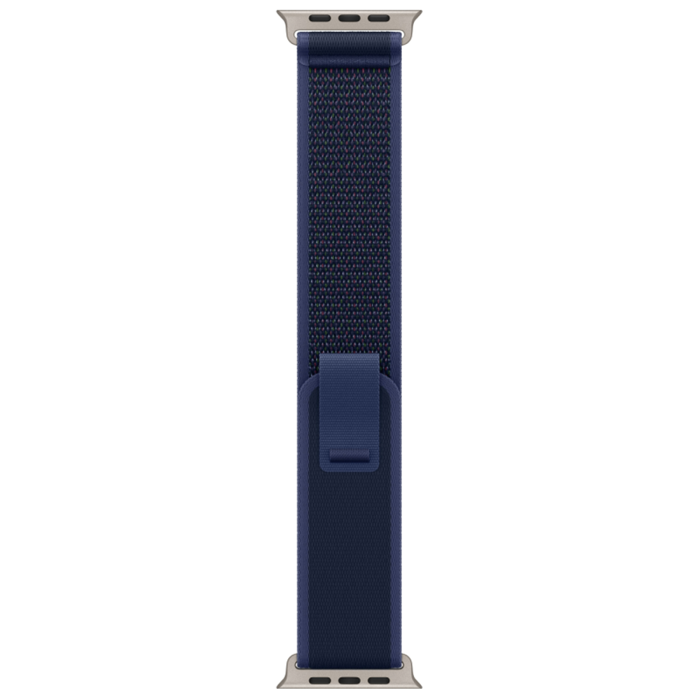 Часы Apple Watch Ultra 2 GPS + Cellular, 49 мм, титан бежевого цвета, ремешок Trail синего цвета (2024)
