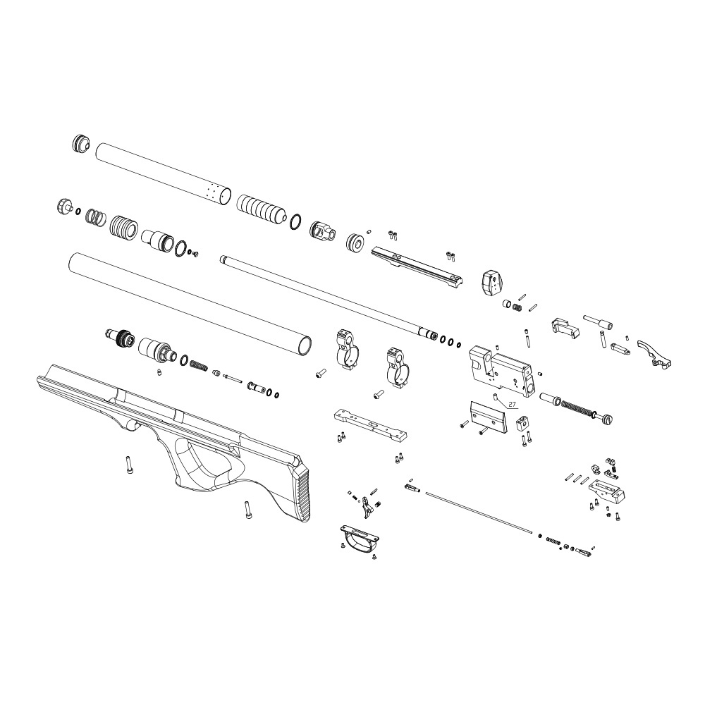 Винтовка пневматическая STRIKE ONE "B028" кал.4,5mm (.177) не более 3,0Дж