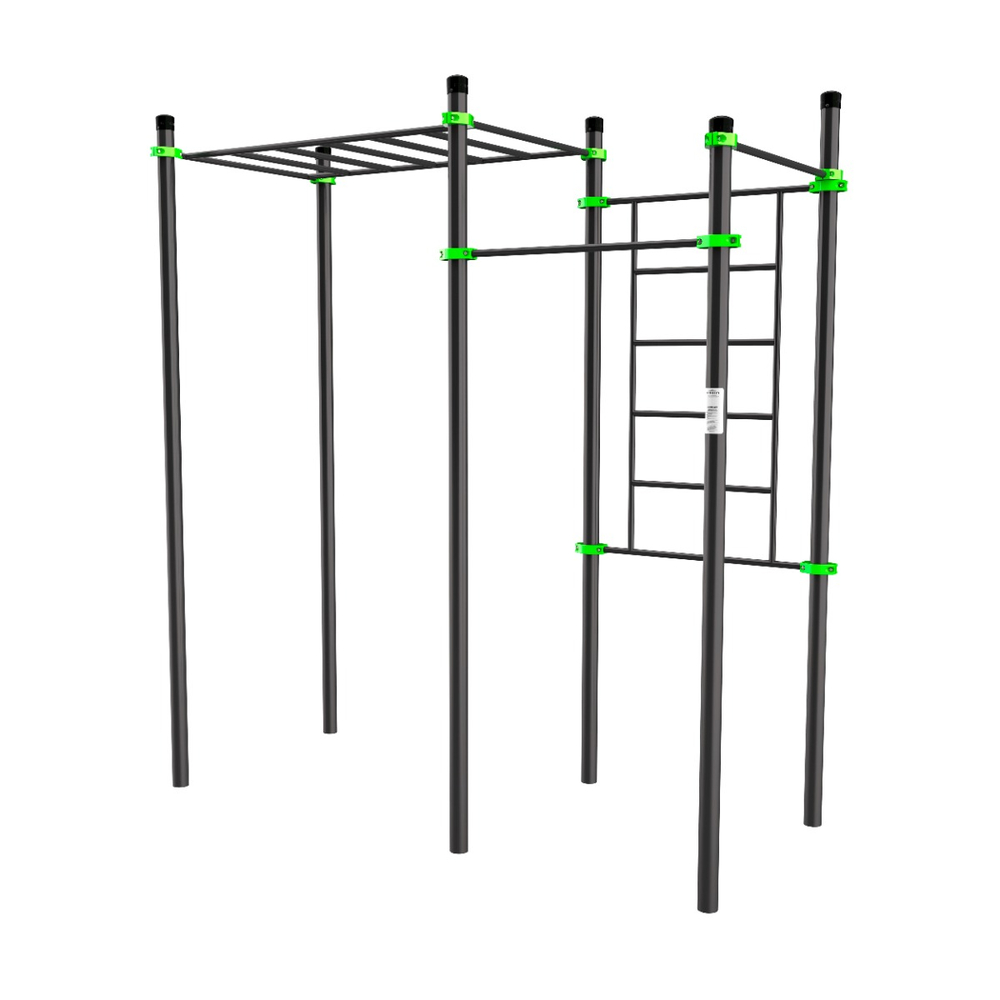 W218 Воркаут (2 перекладины, шведская стенка, рукоход классический) ZAVODSPORTA