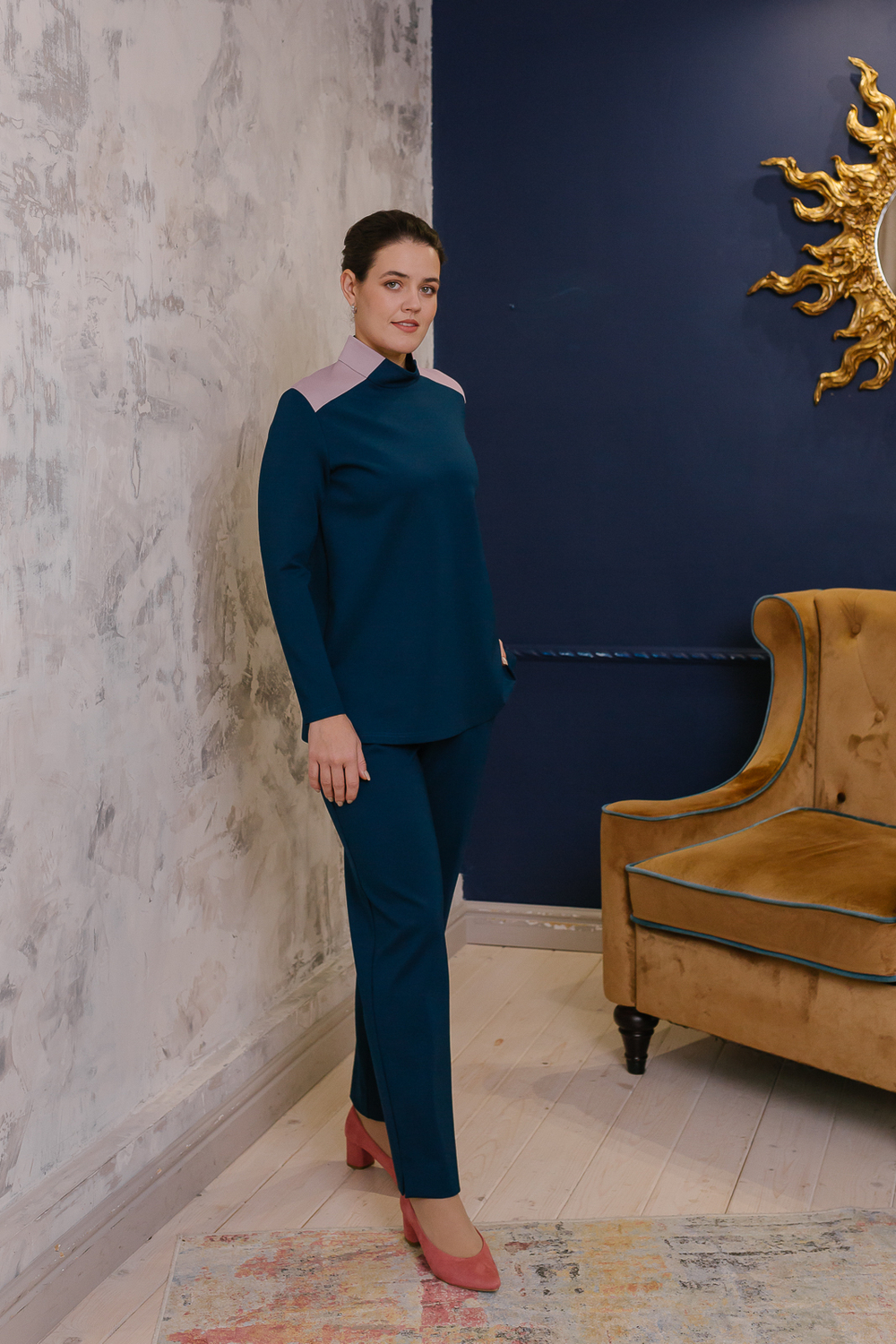 Туника 3065ЛЕ, Изумрудный #234И033065ЛЕ