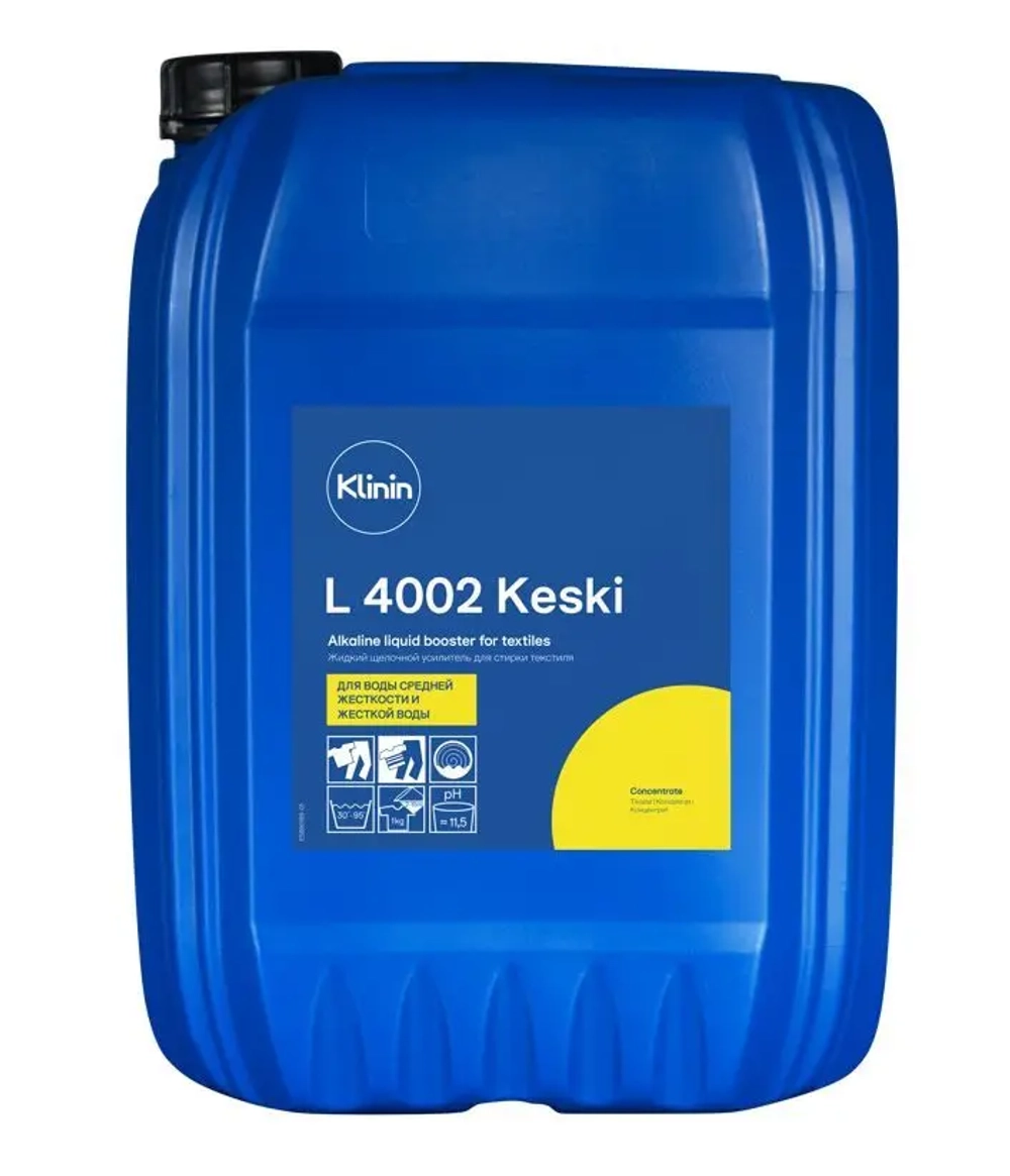 Klinin: L4002 Кески 20л сильнощелочное средство для стирки текстиля