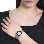 Часы Boccadamo Mya Rosegold Black MY037 BW/RG с минеральным стеклом, кристаллами Swarovski