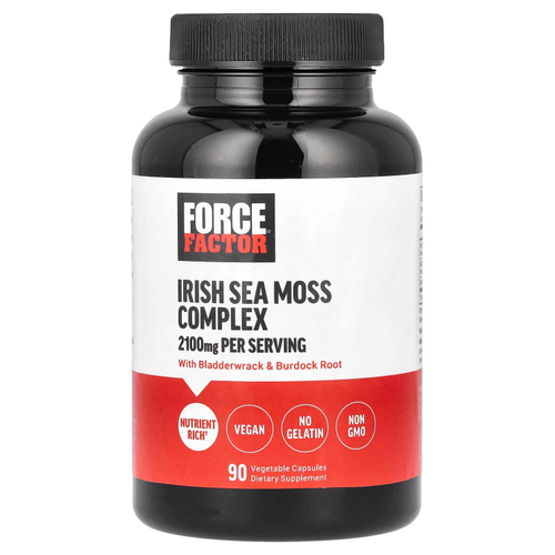 Force Factor, комплекс с ирландским морским мхом, 90 растительных капсул