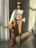 Брюки вельветовые мокко