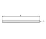 ТМС Шпилька 6.8 М8, 1 м (оцинк.)