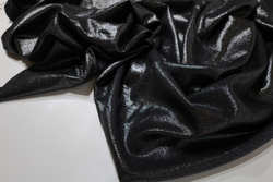 ЧЕРНЫЙ + СЕРЕБРО - Плательная вискоза с блестящим напылением (КРВ654 Елена)