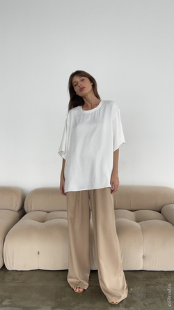 футболка AMI silk