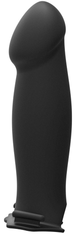 Черный полый страпон с креплением BE Bold - 20,32 см. (Цвет: черный)