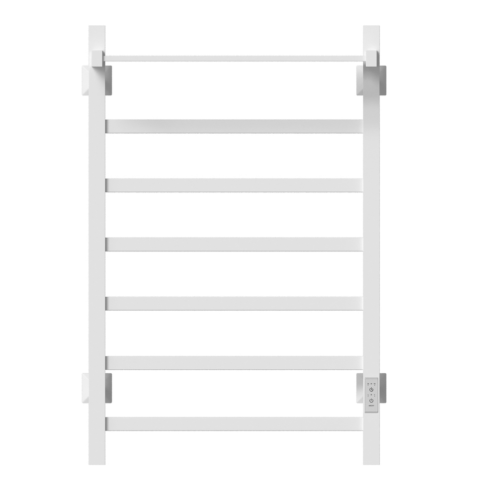 Полотенцесушитель MIXLINE TRIUMPH  80х50 (таймер, 481Вт, 6 перекладин + ПОЛКА) электрический БЕЛЫЙ