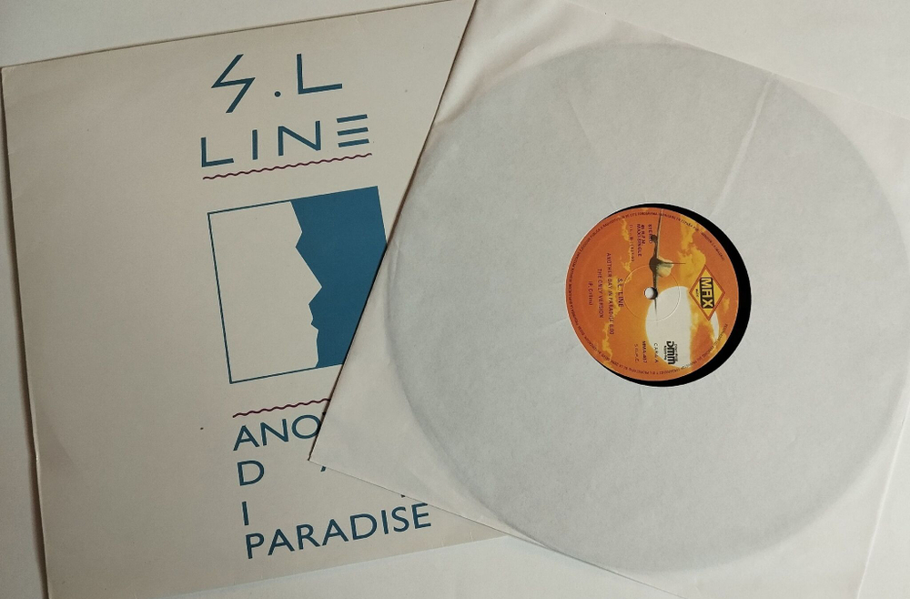 Винтажная виниловая пластинка LP S.L.Line Another Day In Paradise (Spain 1990)