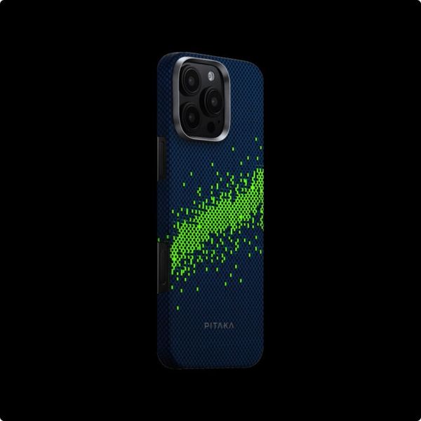 Чехол Pitaka Tactile Woven (Lumintex Edition) для iPhone 16 Pro Max, Милки Уэй | Milky Way Galaxy