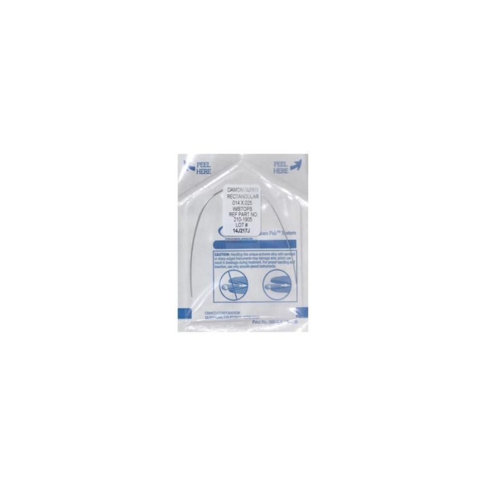 Дуги ORMCO Damon Cuniti Rectangular 0.14*25 (со стопором)