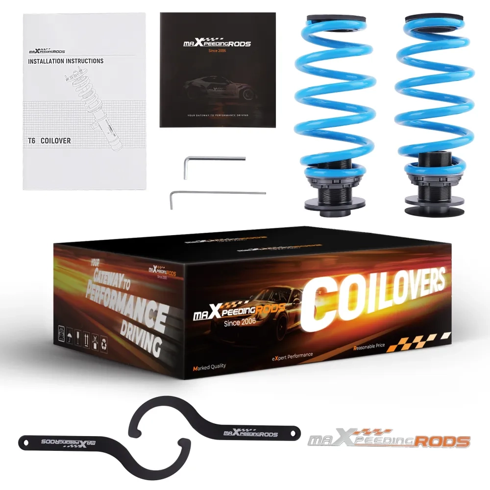 Coilovers 24 Level Adjustable Suspension Springs Kit подходит для автомобиля Audi Q5 (8R) 2009-2017