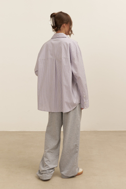 Рубашка 07, фиолетовая