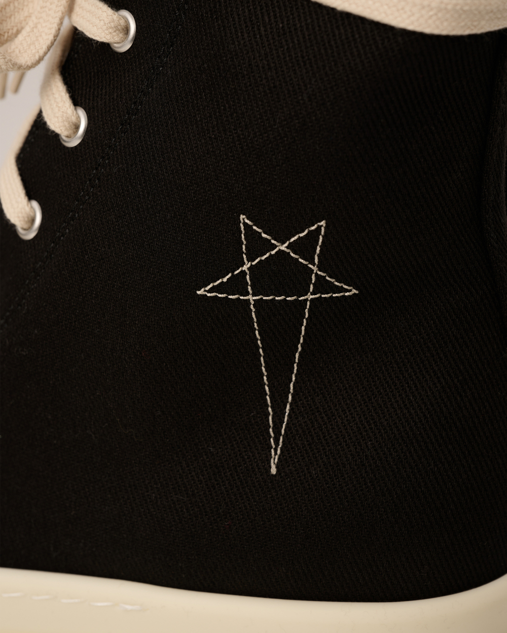 RICK OWENS DRKSHDW КРОССОВКИ ЧЕРНЫЕ ВЫСОКИЕ PORTEVILLE PENTAGRAM