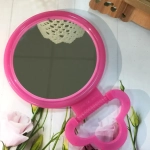 Зеркало настольное в пластиковой оправе «Выгода» круг, подвесное d-11,6 см (Стикер на минивложение 10шт)