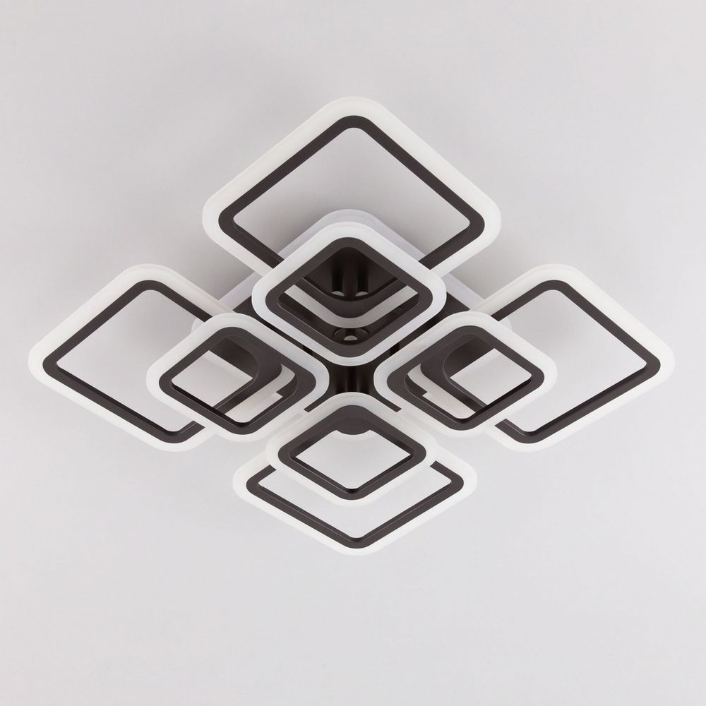 Citilux Марсель Смарт CL232A185E RGB Умная люстра Чёрная