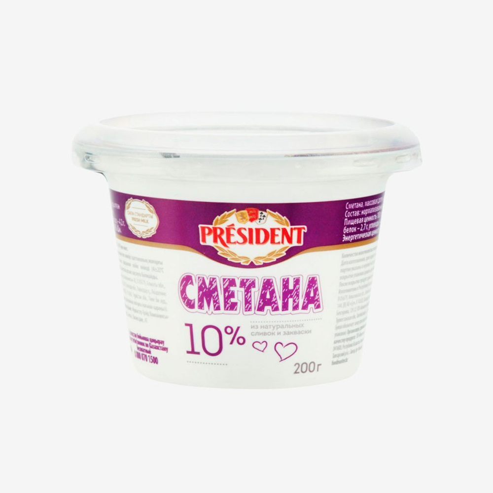 Сметана Food Master 10% 200 гр