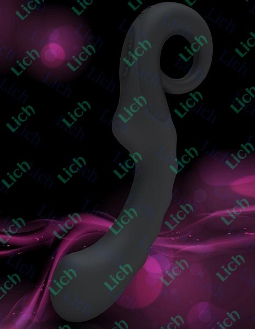 Черный вибратор Hedone с 3 моторами