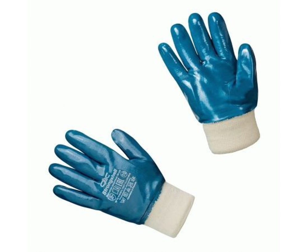 СВС Перчатки защитные Strongshell полное нитриловое покрытие крага, размер 10