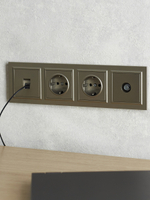 BRITE Рамка 4-местная РУ-4-БрШ шампань IEK