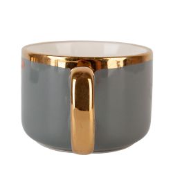 Чашка с блюдцем "Royal line.Gray" v=200мл. (min4) (транспортная упаковка)