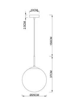 Подвесной светильник 1*Е27 A1561SP-1BK черный Volare Arte Lamp