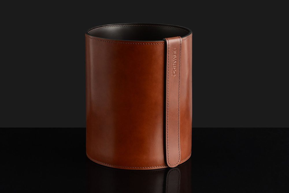 Корзина D30 BUVARDO LUX из кожи Full Grain Toscana Tan