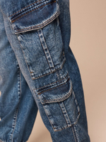 Джинсы карго для мальчика Next B61-901, Синий