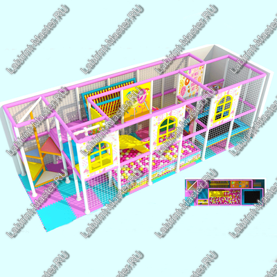 Детский игровой лабиринт "Домик принцессы"