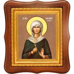 Евфросиния Джуринская святая мученица. Икона на холсте.