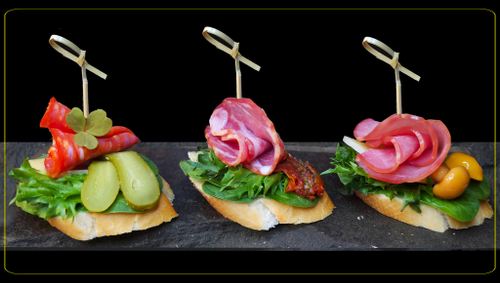 Сет № 3 Брускетты с Пряными колбасами