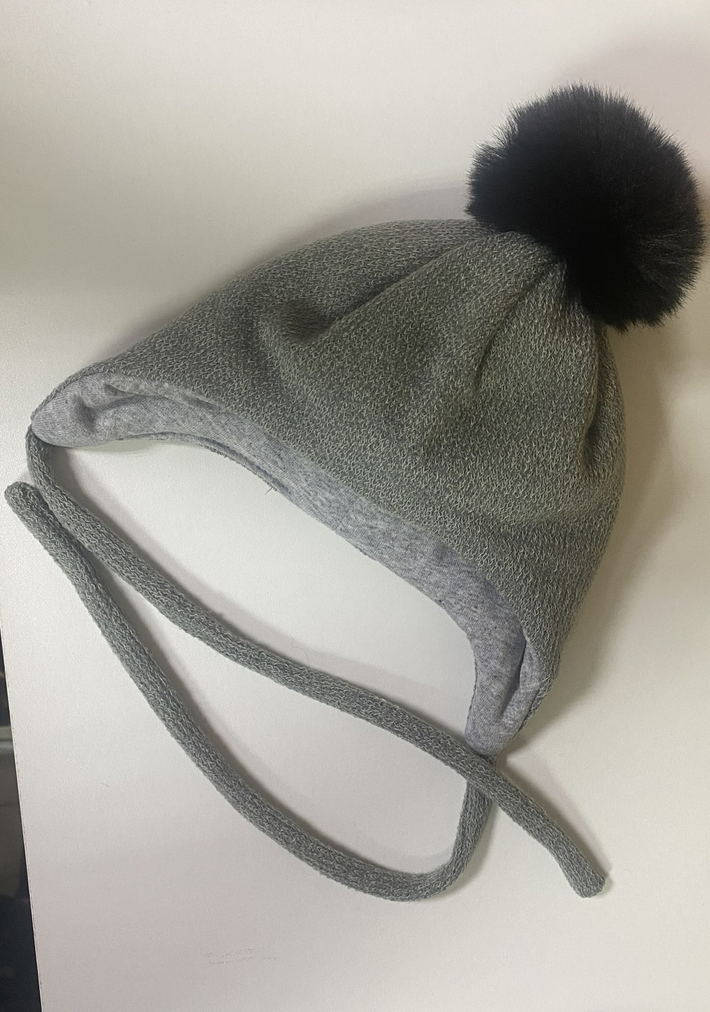 Шапка "Симба" серый цвет на объем головы 36-38 см