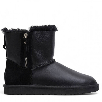 UGG Mens Classic Mini Double Zip Metallic Black