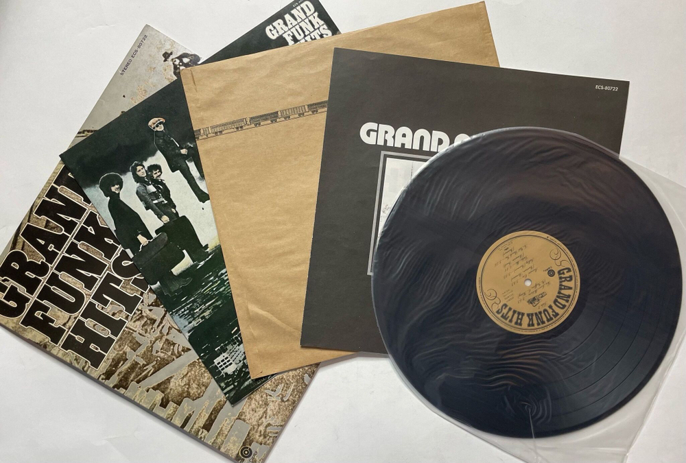 Винтажная виниловая пластинка LP Grand Funk Hits (Japan 1976) (No Obi)