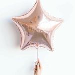 F Шар звезда (18'' / 46 см) Розовое золото (БГ-15)