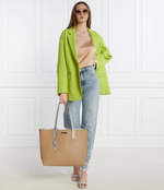 Двухсторонняя кожаная сумка-шопер + поясная сумка XL EW REVERSIBLE TOTE Michael Kors - серебряный(30H3SZAT4M)