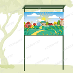 Уличный магнитный стенд Ферма с крышей 1721