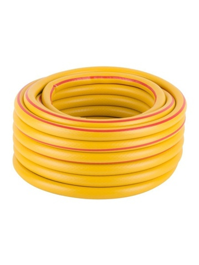 Шланг поливочный трехслойный армированный 3/4дюймх2.2ммх15м желт. КУРС 76317
