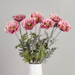 ЦВЕТОК ИСКУССТВЕННЫЙ "МАК" ВЫСОТА=72СМ. (МАЛ=24 ШТ/КОР=96ШТ.)